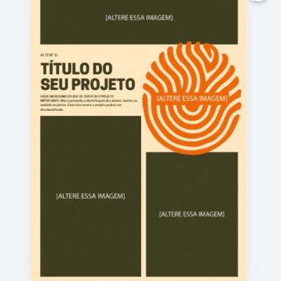 Imagem do template da prancha opção 1 de leiaute.